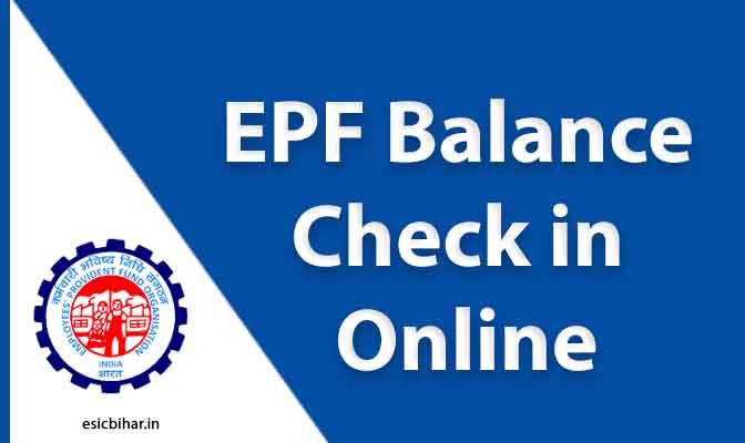 EPF Balance Check in Online