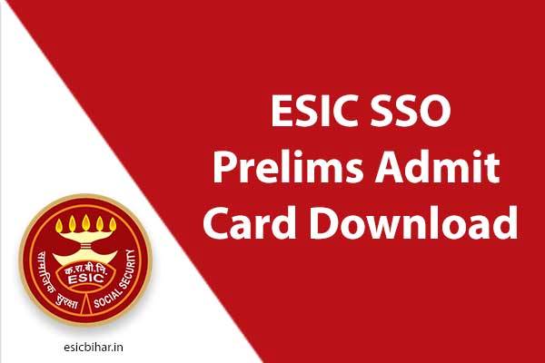 ESIC-sso-admit-card-download
