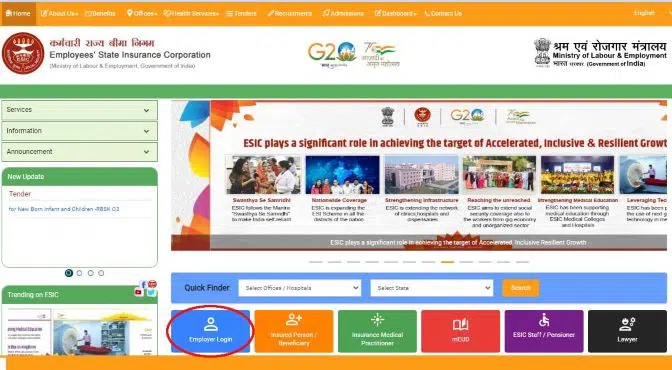 ESIC-home-page-for-login