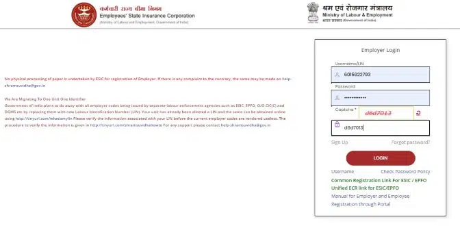 esic-payment-receipt-login-page